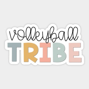 Volleyball Tribe Muted Pastels Sticker